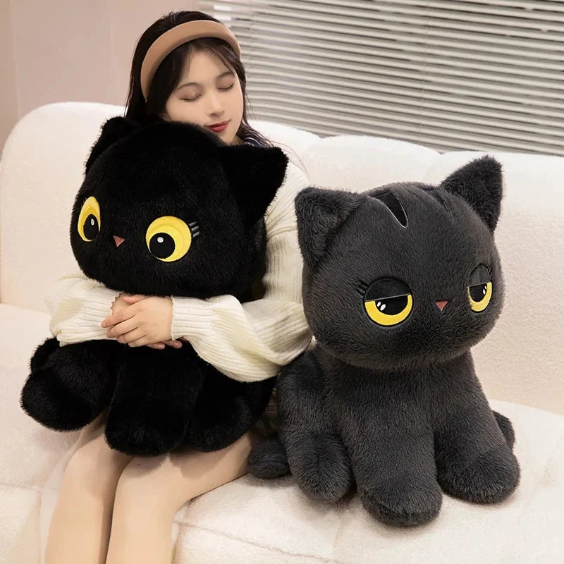 Luna & Misty The Fluffy Sitting Cat Plushies 3 Luna & Misty The Fluffy Sitting Cat Plushies