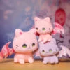 Luna & Solis The Kawaii Sakura Cats With Wings Plushies -Kawaii Store kawaiies plushies plush softtoy luna solis the kawaii sakura cats with wings plushies soft toy 224953