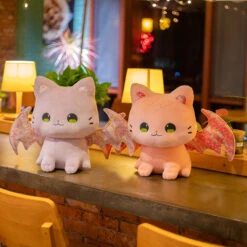 Luna & Solis The Kawaii Sakura Cats With Wings Plushies -Kawaii Store kawaiies plushies plush softtoy luna solis the kawaii sakura cats with wings plushies soft toy 402085
