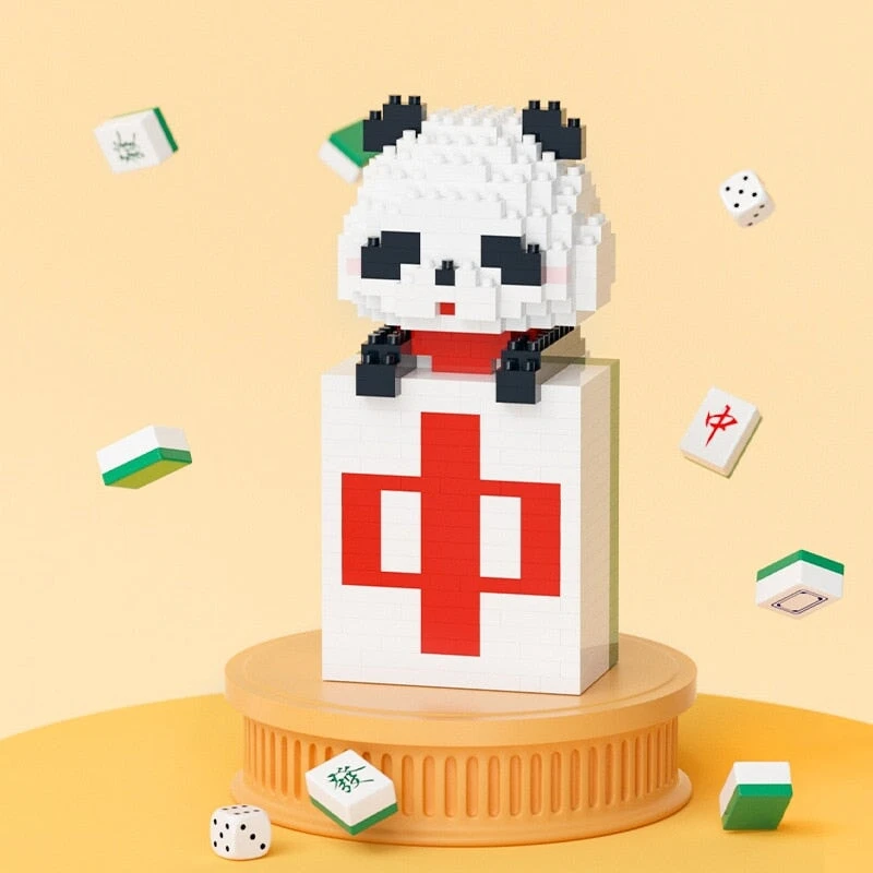 Mahjong Tiger Panda Ox Nano Building Blocks 5 Mahjong Tiger Panda Ox Nano Building Blocks - Image 3
