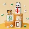 Mahjong Tiger Panda Ox Nano Building Blocks