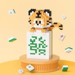 Mahjong Tiger Panda Ox Nano Building Blocks 15 Mahjong Tiger Panda Ox Nano Building Blocks -Kawaii Store kawaiies plushies plush softtoy mahjong tiger panda ox nano building blocks build it tiger no box 968249