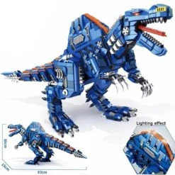 Majestic Blue Spinosaurus Building Sets -Kawaii Store kawaiies plushies plush softtoy majestic blue spinosaurus building sets build it 403303