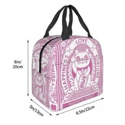 Maneki Neko Lucky Cat Insulated Lunch Bag -Kawaii Store kawaiies plushies plush softtoy maneki neko lucky cat insulated lunch bag bag 545966