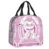 Maneki Neko Lucky Cat Insulated Lunch Bag -Kawaii Store kawaiies plushies plush softtoy maneki neko lucky cat insulated lunch bag bag pink 242865