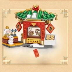 Mei Mei Panda Peking Duck Restaurant Micro Building Blocks With Lights -Kawaii Store kawaiies plushies plush softtoy mei mei panda peking duck restaurant micro building blocks with lights build it 670960