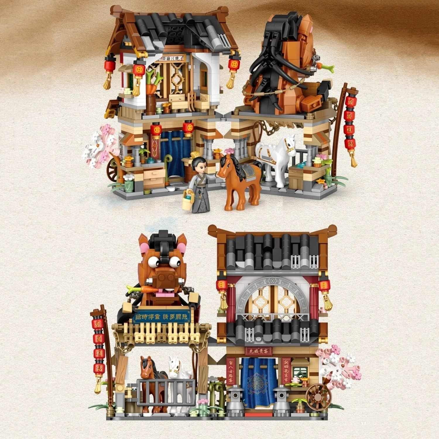 Merchant Store & Horse Stable Micro Building Sets Collection 9 Merchant Store & Horse Stable Micro Building Sets Collection - Image 7