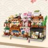 Micro Cute Japanese Stalls Building Sets