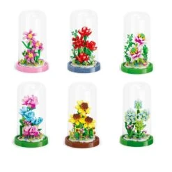 Micro Flowers In A Dome Building Set -Kawaii Store kawaiies plushies plush softtoy micro flowers in a dome building set build it 756005