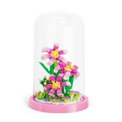 Micro Flowers In A Dome Building Set -Kawaii Store kawaiies plushies plush softtoy micro flowers in a dome building set new build it pink candytuft excluded 555030