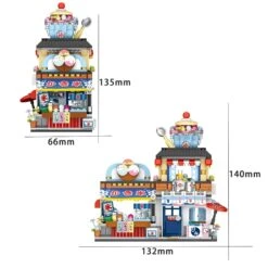 Micro Japanese Desserts Cafe Building Sets -Kawaii Store kawaiies plushies plush softtoy micro japanese desserts cafe build it 794870