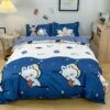 Midnight Sleeping Bear Bedding Set -Kawaii Store kawaiies plushies plush softtoy midnight sleeping bear bedding set bedding sets bear single 994140