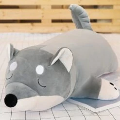 Miki & Nukka Shiba Inu Dog Plush -Kawaii Store kawaiies plushies plush softtoy miki nukka shiba soft toy 27in 70cm nukka grey 380813