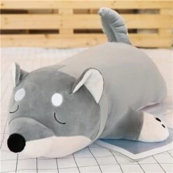 Miki & Nukka Shiba Inu Dog Plush -Kawaii Store kawaiies plushies plush softtoy miki nukka shiba soft toy 35in 90cm nukka grey 238758