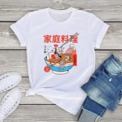 Apparel Mini Cats Ramen Women's Cotton Tee