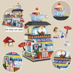 Micro Japanese Desserts Cafe Building Sets -Kawaii Store kawaiies plushies plush softtoy mini japanese desserts cafe build it 323526