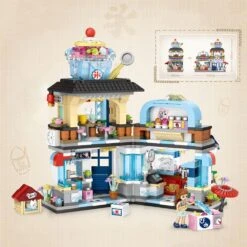 Micro Japanese Desserts Cafe Building Sets -Kawaii Store kawaiies plushies plush softtoy mini japanese desserts cafe build it 718207