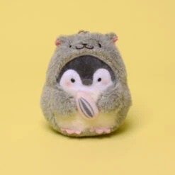 Accessories Mini Kawaii Chubby Penguin Hamster Keyring Pendant -Kawaii Store kawaiies plushies plush softtoy mini kawaii chubby penguin hamster keyring pendant accessories gray 838066
