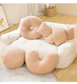 Minimalist Shapes Moon Ball Pillow Plushies -Kawaii Store kawaiies plushies plush softtoy minimalist shapes moon ball pillow plushies soft toy 276369