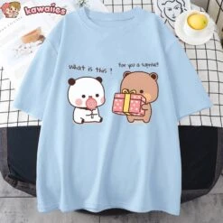Apparel Mocha And Tofu Panda Bear Surprise Tee -Kawaii Store kawaiies plushies plush softtoy mocha and tofu panda bear surprise tee apparel 224473