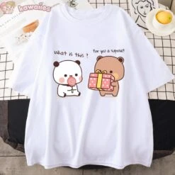 Apparel Mocha And Tofu Panda Bear Surprise Tee -Kawaii Store kawaiies plushies plush softtoy mocha and tofu panda bear surprise tee apparel 739645