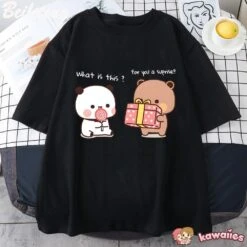 Apparel Mocha And Tofu Panda Bear Surprise Tee -Kawaii Store kawaiies plushies plush softtoy mocha and tofu panda bear surprise tee apparel 765043
