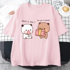 Apparel Mocha And Tofu Panda Bear Surprise Tee -Kawaii Store kawaiies plushies plush softtoy mocha and tofu panda bear surprise tee apparel pink xs 537712