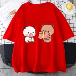 Apparel Mocha And Tofu Panda Bear Surprise Tee -Kawaii Store kawaiies plushies plush softtoy mocha and tofu panda bear surprise tee apparel red xs 443781