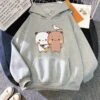 Apparel Mocha & Tofu Bears Seagull Friend Unisex Hoodie -Kawaii Store kawaiies plushies plush softtoy mocha tofu bears seagull friend unisex hoodie hoodies gray xs 950622