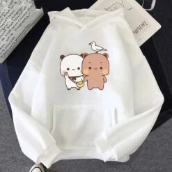 Apparel Mocha & Tofu Bears Seagull Friend Unisex Hoodie -Kawaii Store kawaiies plushies plush softtoy mocha tofu bears seagull friend unisex hoodie hoodies white xs 797516