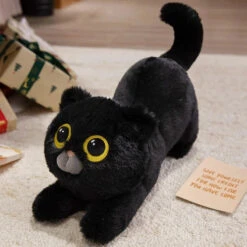 Mochi, Marmie & Midnight – Sleepy Cat Plushies -Kawaii Store kawaiies plushies plush softtoy mochi marmie midnight sleepy cat plushies soft toy midnight black 40cm 260304