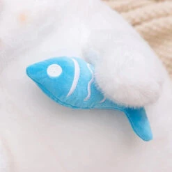 Mochi Seal Plushie With Fish -Kawaii Store kawaiies plushies plush softtoy mochi seal plushie with fish soft toy 504553