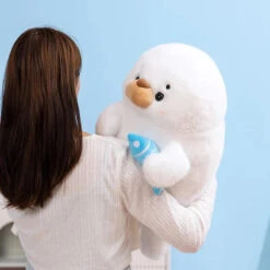 Mochi Seal Plushie With Fish -Kawaii Store kawaiies plushies plush softtoy mochi seal plushie with fish soft toy 736346
