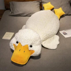 Molly The Giant Fluffy White Duck Plushie 24 Molly The Giant Fluffy White Duck Plushie -Kawaii Store kawaiies plushies plush softtoy molly the giant fluffy white duck plushie soft toy 21in 55cm 297501