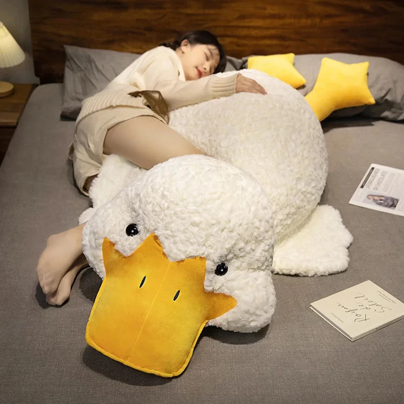 Molly The Giant Fluffy White Duck Plushie 5 Molly The Giant Fluffy White Duck Plushie - Image 3