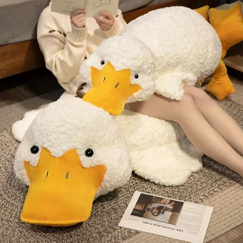Molly The Giant Fluffy White Duck Plushie 6 Molly The Giant Fluffy White Duck Plushie - Image 4