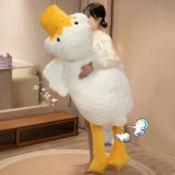 Molly The Giant Fluffy White Duck Plushie 27 Molly The Giant Fluffy White Duck Plushie -Kawaii Store kawaiies plushies plush softtoy molly the giant fluffy white duck plushie soft toy 59in 150cm 183069