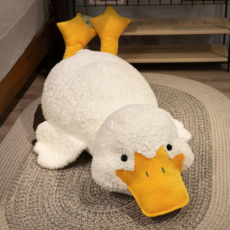 Molly The Giant Fluffy White Duck Plushie 7 Molly The Giant Fluffy White Duck Plushie - Image 5