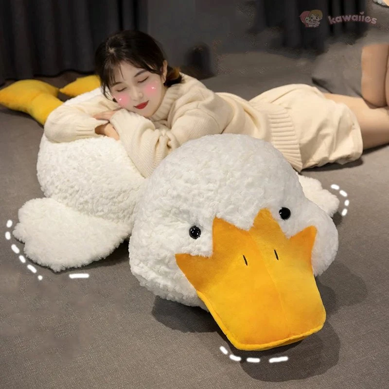 Molly The Giant Fluffy White Duck Plushie 13 Molly The Giant Fluffy White Duck Plushie - Image 11