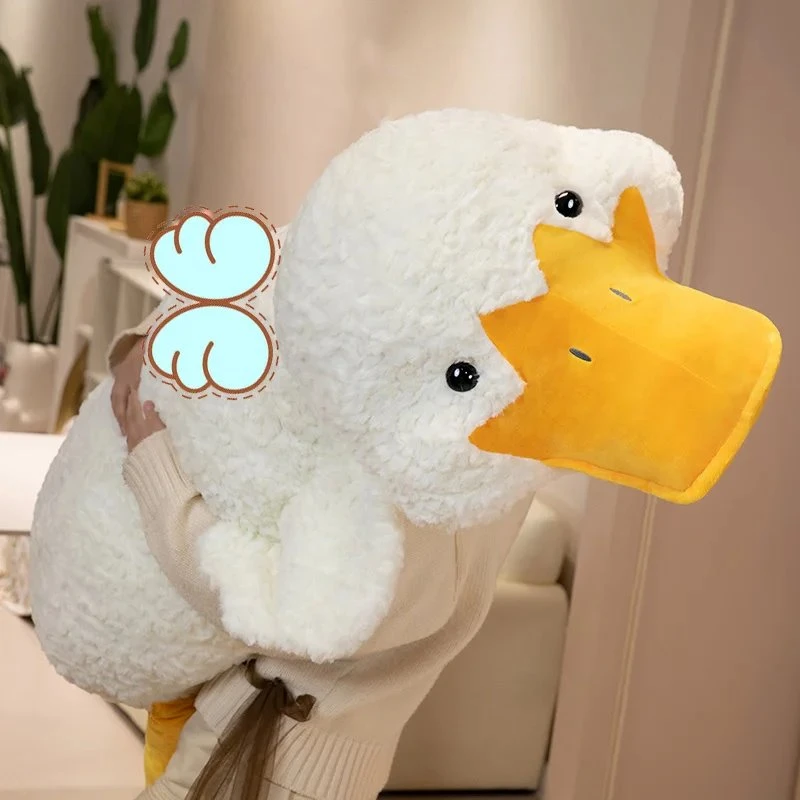 Molly The Giant Fluffy White Duck Plushie 15 Molly The Giant Fluffy White Duck Plushie - Image 13