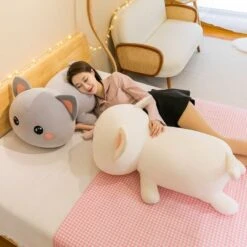 Momo & Nala The Kawaii Laying Cat Plushies -Kawaii Store kawaiies plushies plush softtoy momo nala the kawaii laying cats soft toy 160563