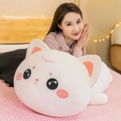 Momo & Nala The Kawaii Laying Cat Plushies -Kawaii Store kawaiies plushies plush softtoy momo nala the kawaii laying cats soft toy 617024