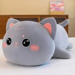 Momo & Nala The Kawaii Laying Cat Plushies -Kawaii Store kawaiies plushies plush softtoy momo nala the kawaii laying cats soft toy momo open 40cm 489009