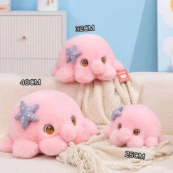 Momo The Blushy Pink Octopus Plush -Kawaii Store kawaiies plushies plush softtoy momo the blushy pink octopus plush soft toy 166627