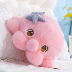 Momo The Blushy Pink Octopus Plush -Kawaii Store kawaiies plushies plush softtoy momo the blushy pink octopus plush soft toy 30cm 237109