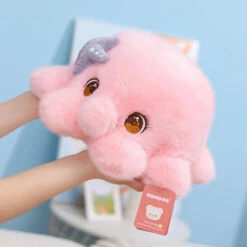 Momo The Blushy Pink Octopus Plush -Kawaii Store kawaiies plushies plush softtoy momo the blushy pink octopus plush soft toy 735815