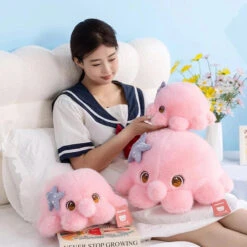 Momo The Blushy Pink Octopus Plush -Kawaii Store kawaiies plushies plush softtoy momo the blushy pink octopus plush soft toy 805081