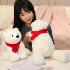 Momo The Polar Bear Plush -Kawaii Store kawaiies plushies plush softtoy momo the polar bear plush soft toy 579378