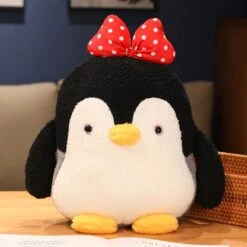 Mumble And Frosty The Fluffy Penguin Plushie -Kawaii Store kawaiies plushies plush softtoy mumble and frosty the fluffy penguin plushie new soft toy mumble bow 22cm 650864