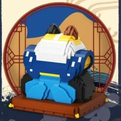 Muscle Lucky Cat & Kimono Outfit Nano Building Blocks -Kawaii Store kawaiies plushies plush softtoy muscle lucky cat kimono outfit nano building blocks build it 175789